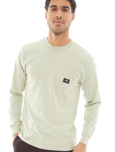 Woven Patch Pocket Long Sleeve Tee - Desert Sage