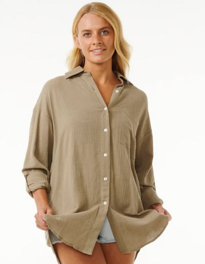 Premium Surf Holiday Shirt - Olive