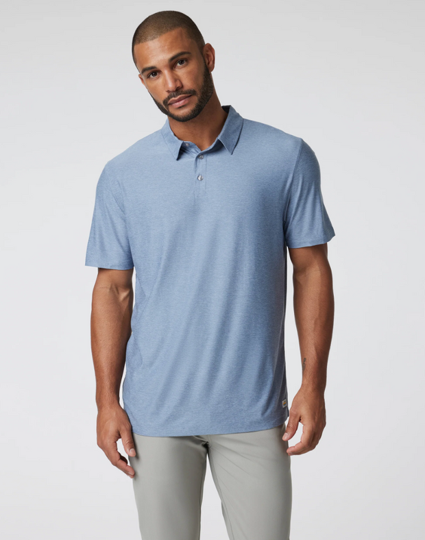 Strato Tech Polo - Chambray Heather