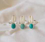 Shell and Turquoise (Handmade)