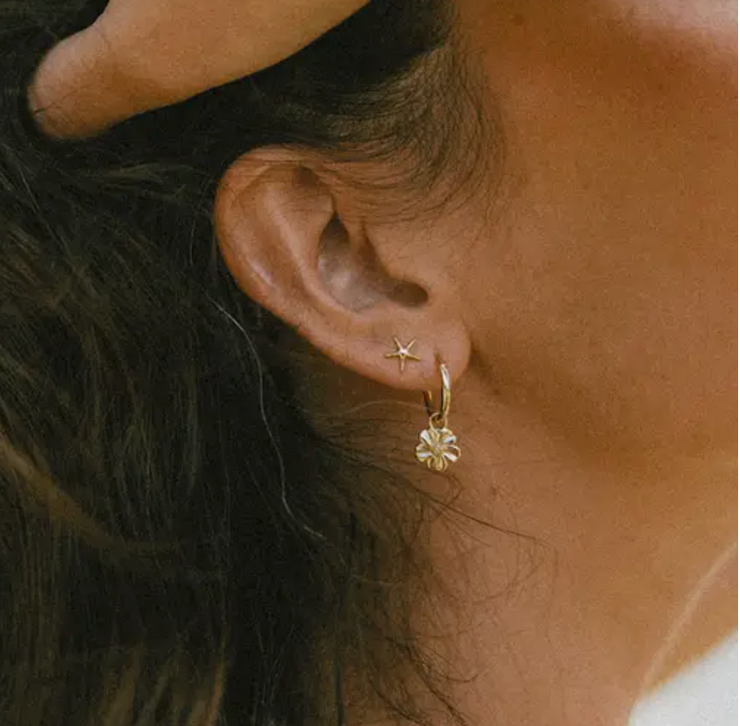 Flor Earrings - Gold