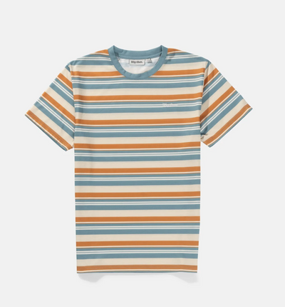 Everyday Stripe Ss T-Shirt - Mineral Blue