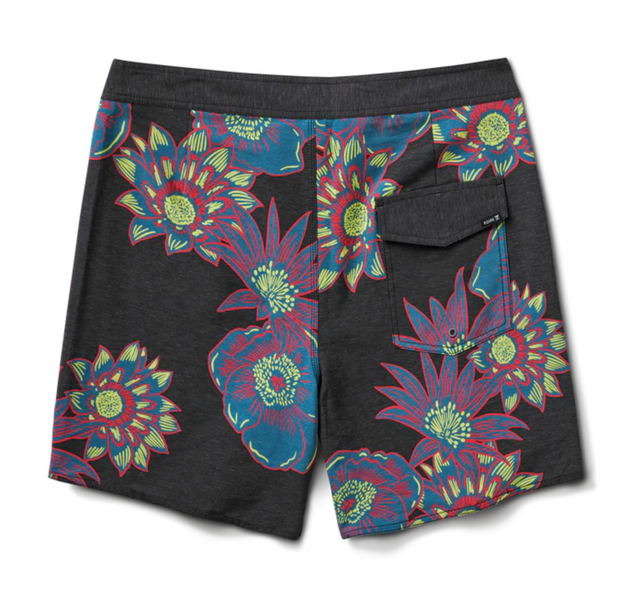 Passage 17" Boardshorts - Aurora Flora Black