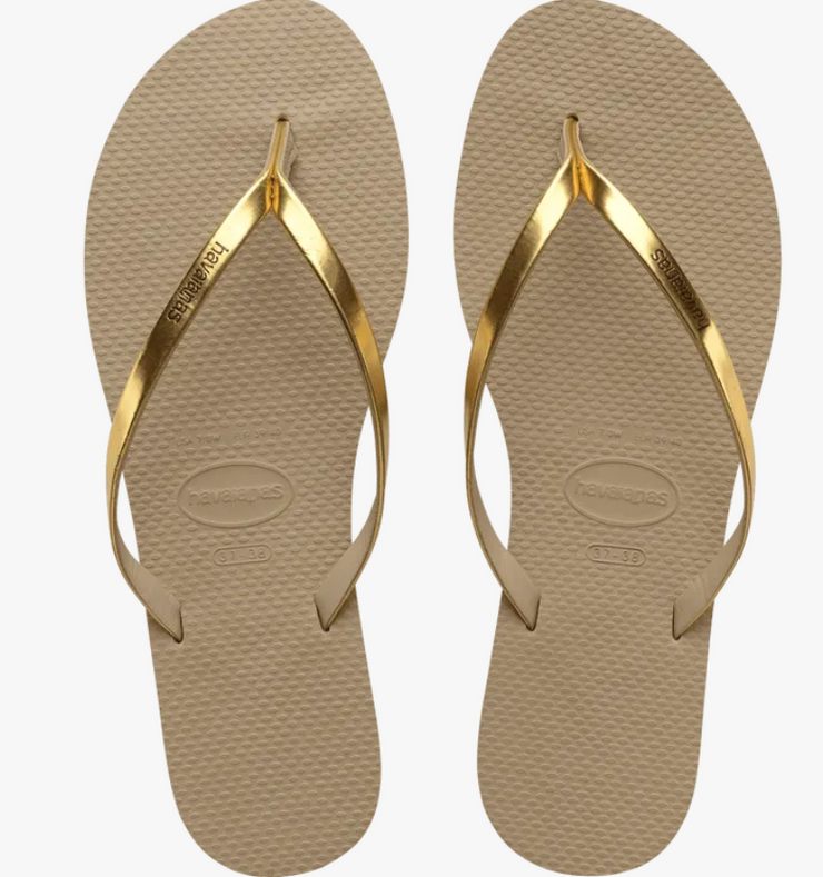 You Metallic Sandal - Golden Sand