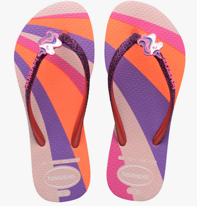 Slim Glitter Flip Flops - Candy Pink