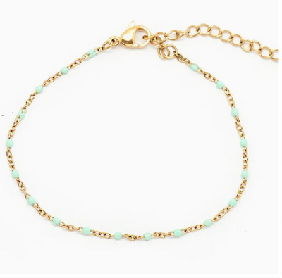 Sweet Dots Anklet ~ Salty Babes Aqua