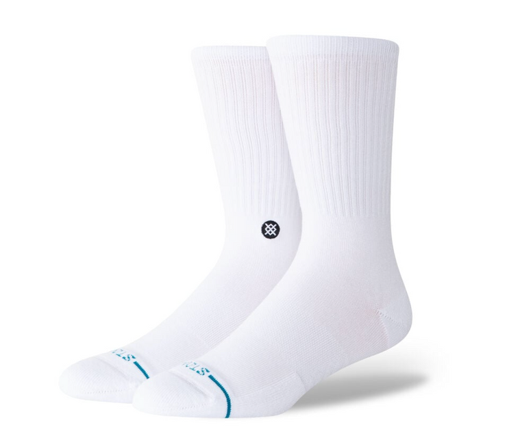 Icon Crew Socks - WhiteBlack