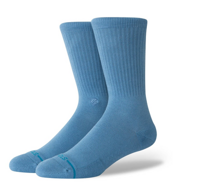 Icon Crew Socks - Blue Steel