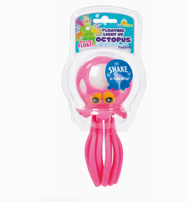 Toysmith Floating Light Up Octopus, Tub or Pool