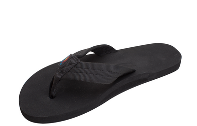 The Cloud - Single Layer Soft Top with Arch Support and Polyester Strap - Black