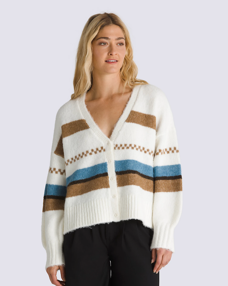 Valerie Stripe Cardigan - Marshmallow