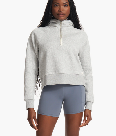 Restore Half Zip Hoodie - Light Heather Gray