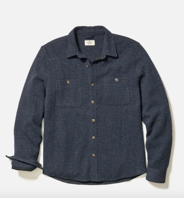 Pacifica Stretch Twill Shirt - Dark Herringbone