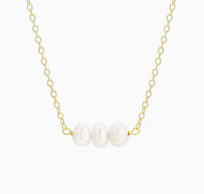 Abi Pearl Necklace - Gold