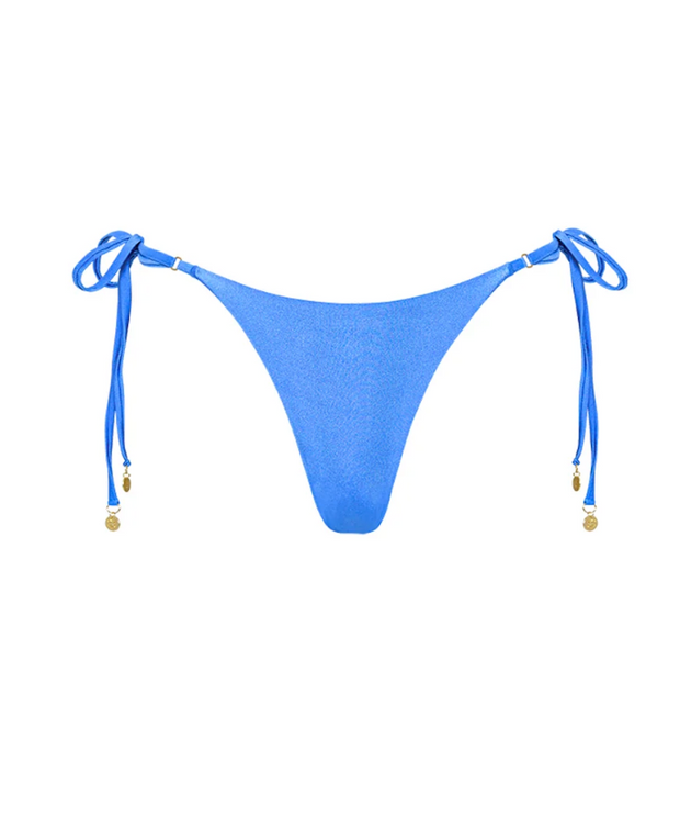 Thong Tie Side Bikini Bottom - Bluebell