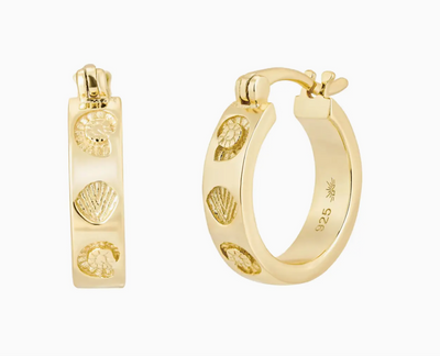 Coastal Hoops | Gold Plated