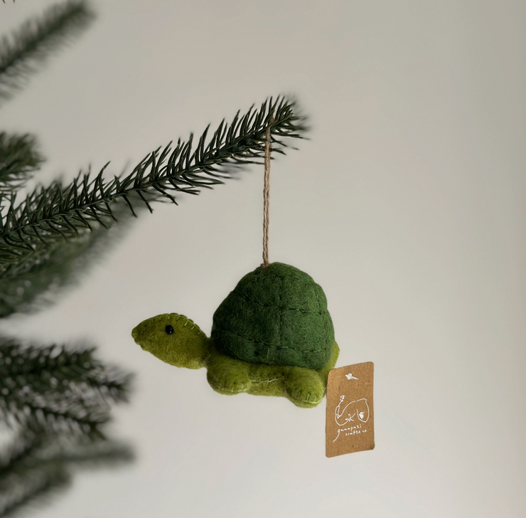 Felt Sea Creature Ornament - Turtle