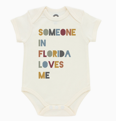 Someone in Fl Loves Me Florida Baby Gift Cotton Onesie