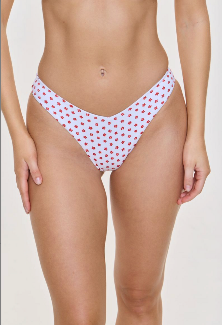 Enzo Cheeky Bikini Bottom - Daisy Dot Print