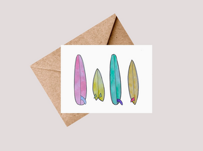 Surfboard Quiver Card