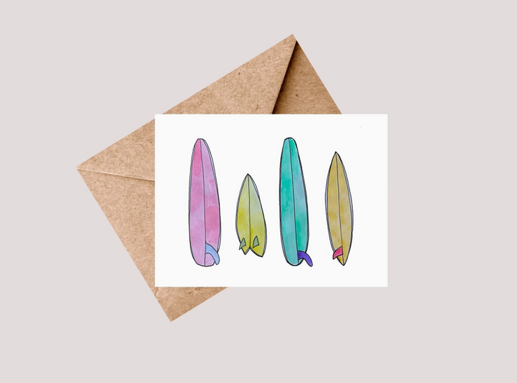 Surfboard Quiver Card