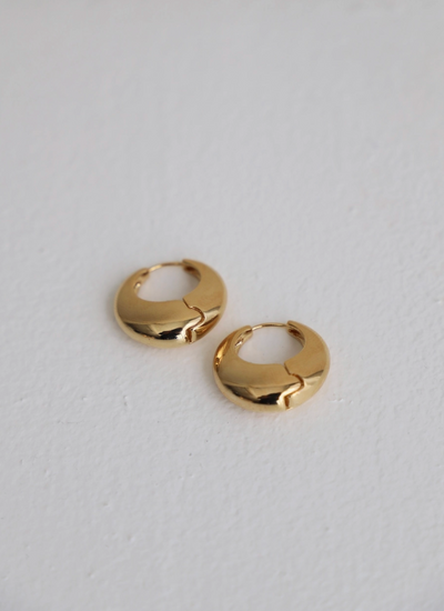 Amalfi Chunky Hoops - Gold Plate