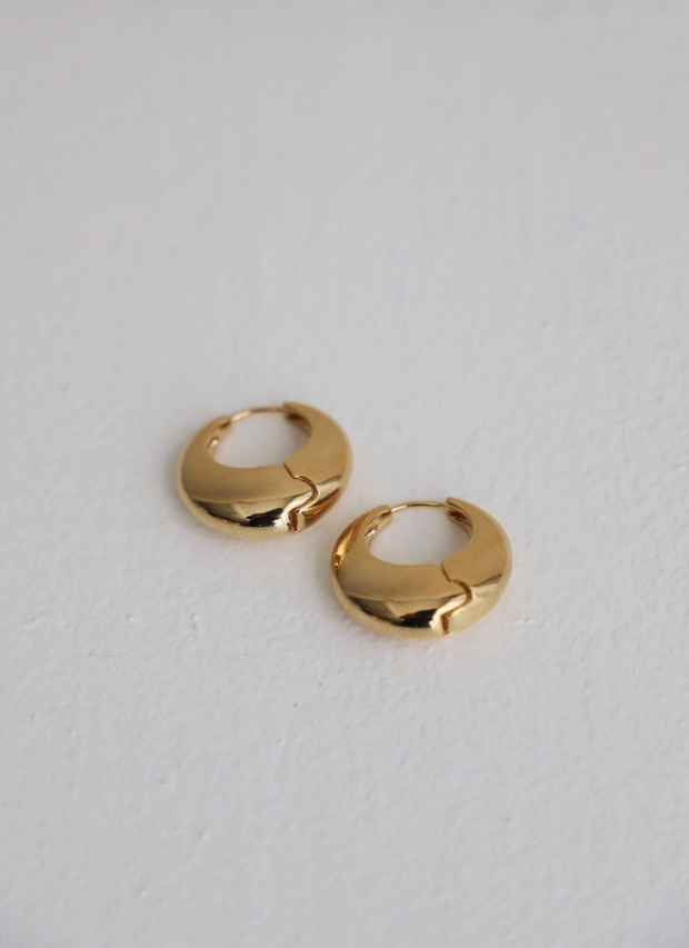 Amalfi Chunky Hoops - Gold Plate