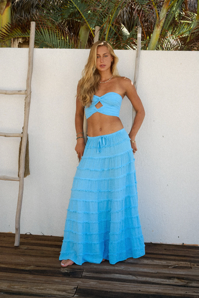 Brielle Skirt - Aqua