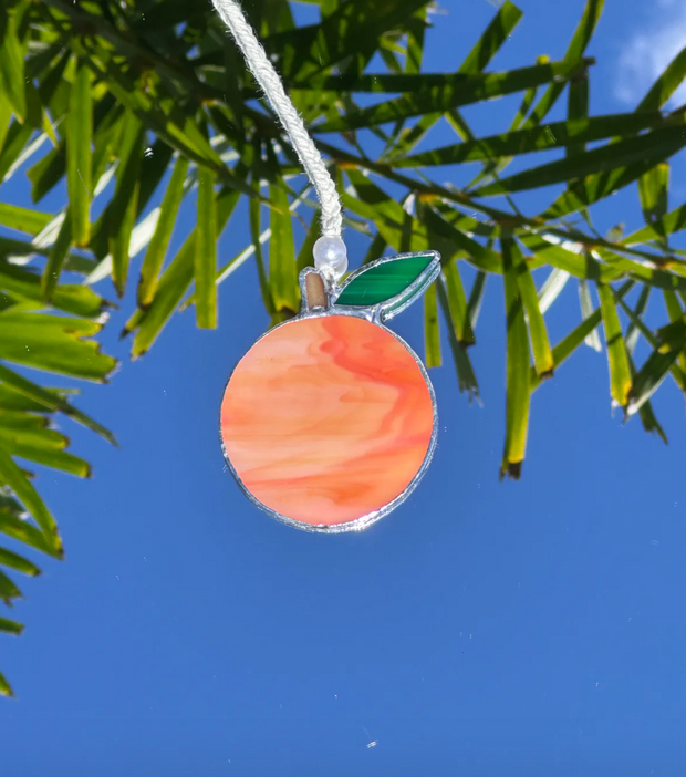 Florida Orange Stained Glass Design