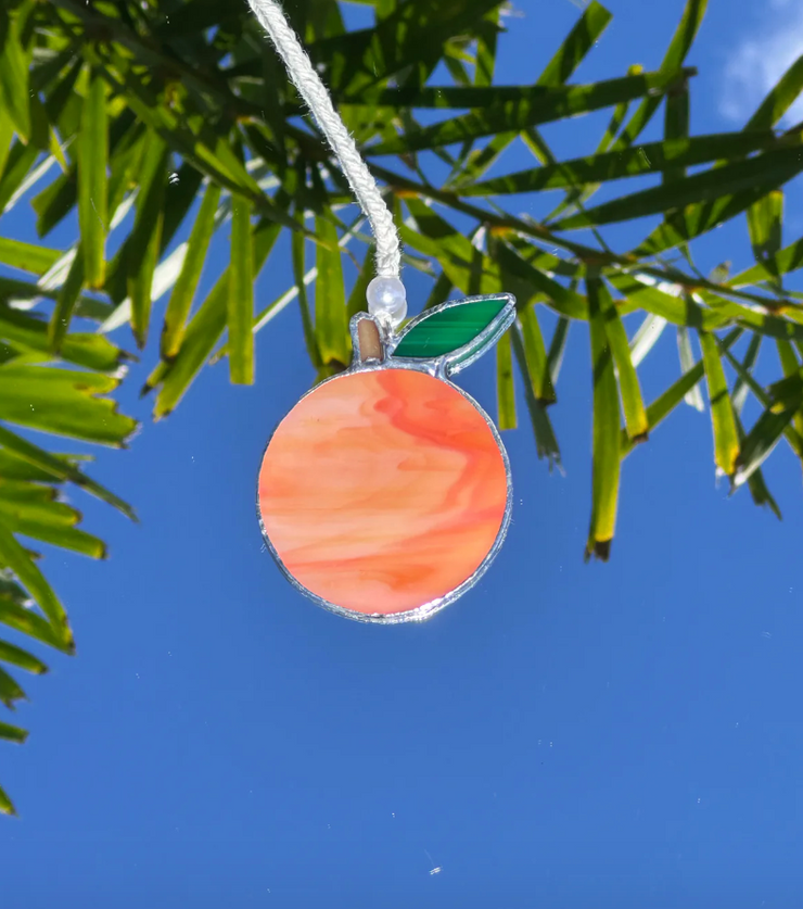 Florida Orange Stained Glass Design