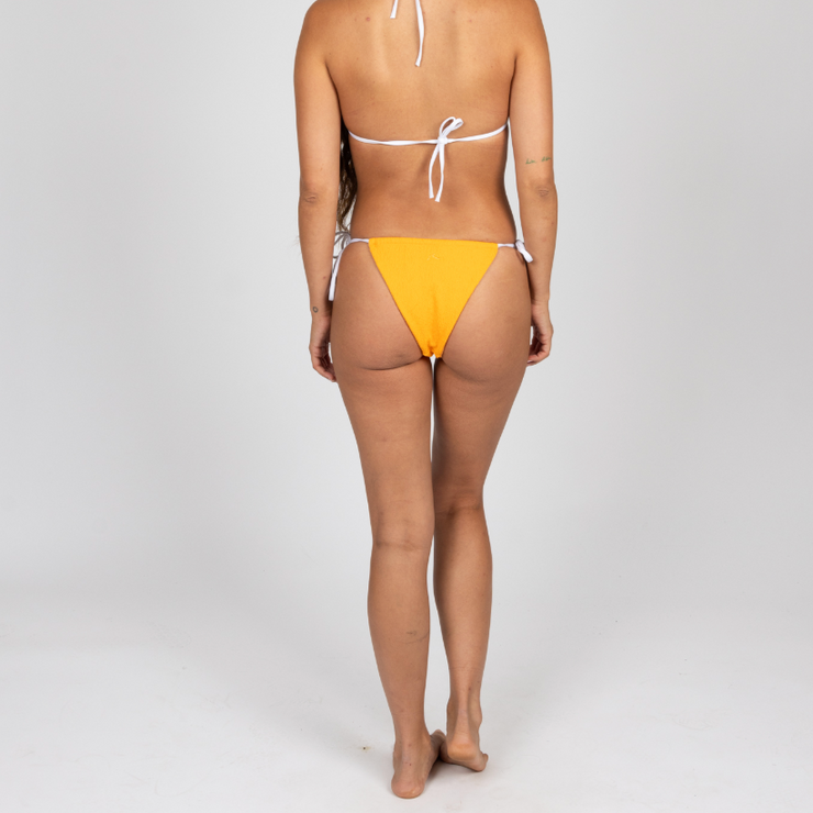 Sandalwood Cheeky Tie Bikini Bottom - Mango