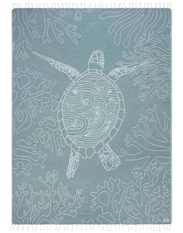 Sea Turtle Reef Deep Ocean Towel - Large