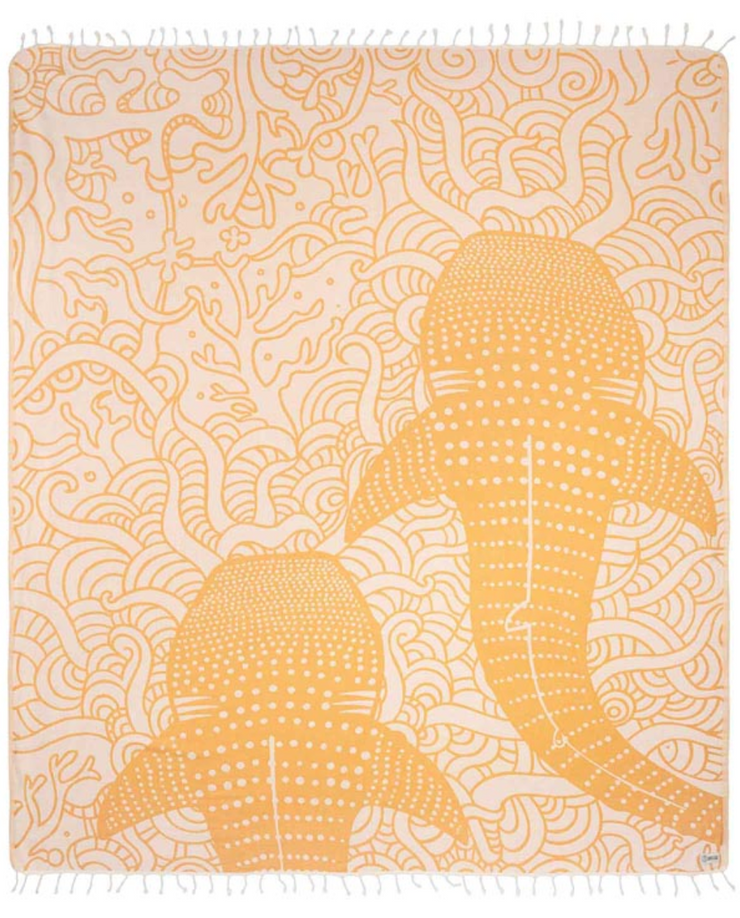 Whaleshark Sunflower Towel - Extra Large