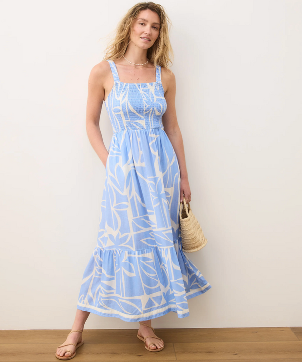 Selene Maxi Dress - Azul Mosaic