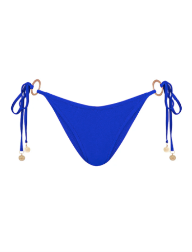 Ring Cheeky Tie Bikini Bottom - Blue Lagoon