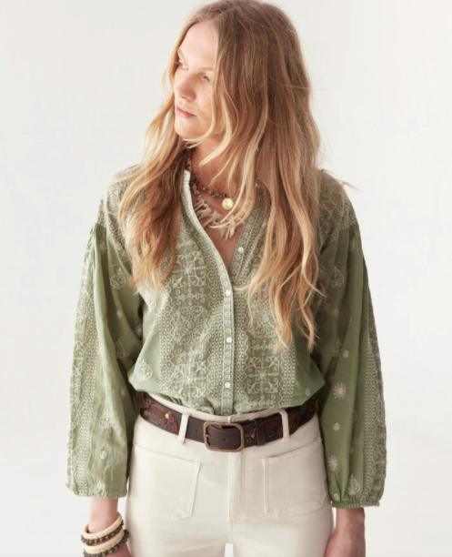 Stephanie Blouse - Moss