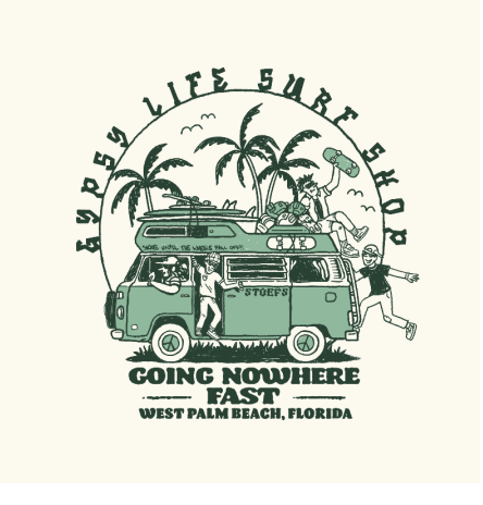 Gypsy Life Nowhere Fast Tee - Cream