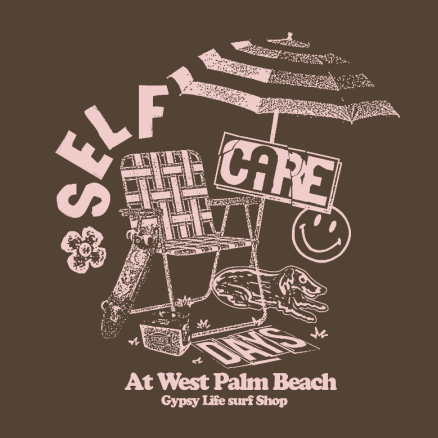 Gypsy Life Self Care Tee - Brown