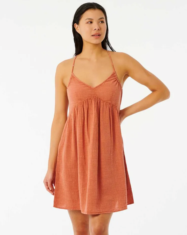 Classic Surf Cover Up Dress - Auburn