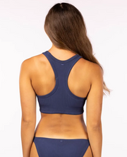 Surf Gypsy Knot Crop - Dark Blue