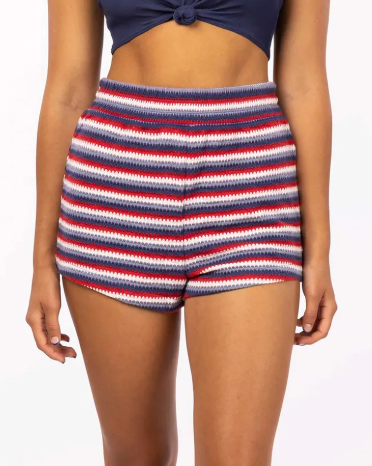 Sundial Stripe Short - Blue