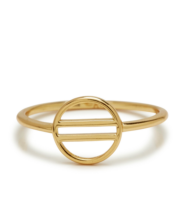 Retro Sun Ring - Gold
