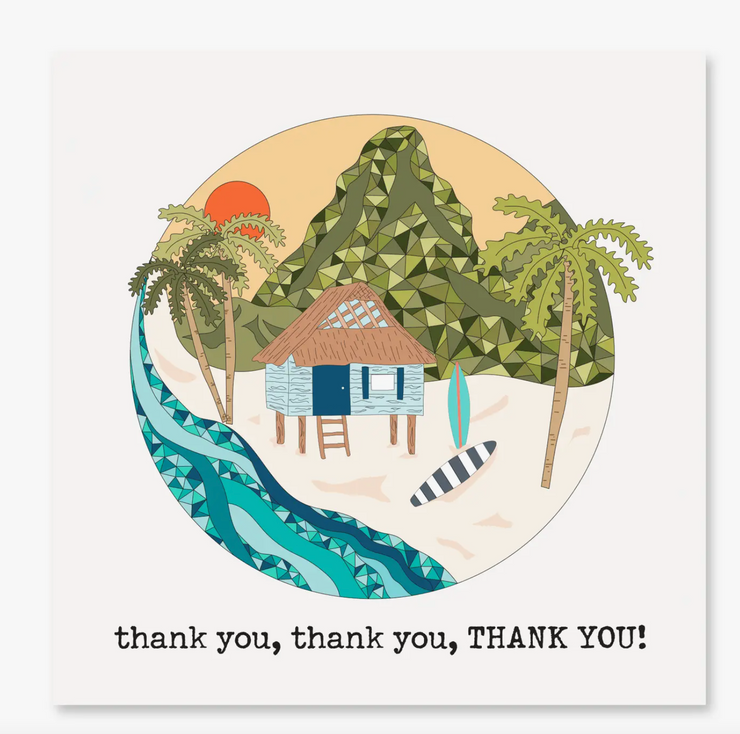 Thank You, Thank You, Thank You Card