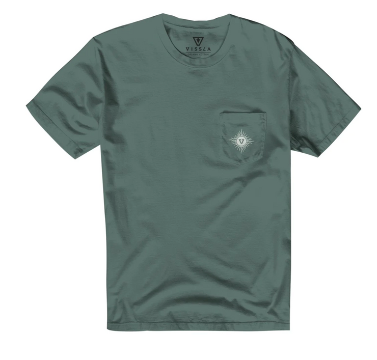 Island in the Sun Premium Pocket Tee - Pine