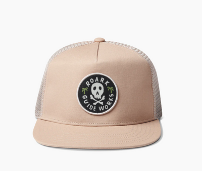 Station Trucker Snapback Hat- Dark Khaki