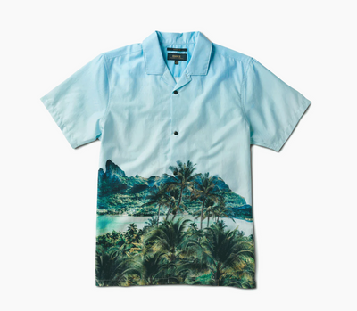 Gonzo Camp Collar Shirt - Otemanu Light Blue