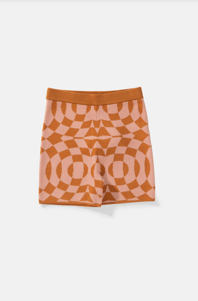 Interupted Knit Shorts - Rust