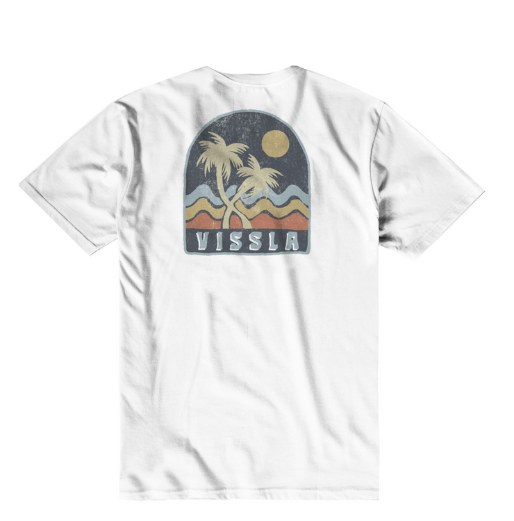 Twin Palms Heather Tee - White