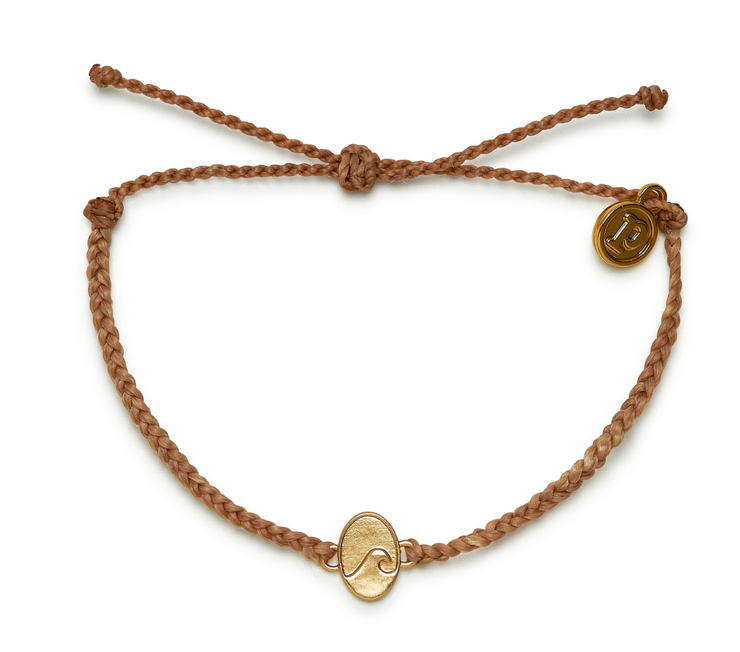 Montauk Wave GD Charm Bracelet - Almond