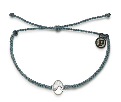 Montauk Wave SL Charm Bracelet - Smoke Blue